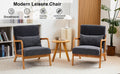 Mid Century Modern Accent Chair, Arm Chair Living Room Chairs With Pillow Upholstered Reading Chair With Solid Wood Frame & Living Room Bedroom Balcony Beige Beige Brown Primary Living Space