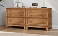 Hazel 3 Drawer Hazel 3 Drawer Side Table For Living Room, Hallway, Entryway, Set Of Two Old Sku:Bs315640Aad Natural Solid Wood