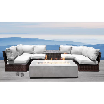 Fully Assembled 4 Person Rattan Wicker Seating Group With Cushions Espresso Wicker
