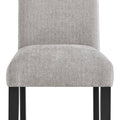 5Pc Contemporary Dining Set Rectangular Table Two Tone Finish Gray Upholstered Chairs Wooden Leg Dining Room Furniture Black Wood Wood Black,Brown,Gray Seats 4 Wood Dining Room 48 Inches