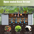 6X3X2Ft Galvanized Raised Garden Bed, Outdoor Planter Garden Boxes Large Metal Planter Box For Gardening Vegetables Fruits Flowers, Silver Silver Garden & Outdoor Steel