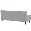 78.75'' 3 Seater Sofa, Button Tufted Backrest With Comfy Cushion, Mid Century Modern Couches For Living Room, Upholstered Comfy Sofa Couch For Bedroom, Apartment Grey Polyester 3 Seat