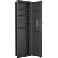 Didital Touch Panel In Wall Safe,Hidden Wall Safe For Rifles And Pistols With Adjustable Shelves,Assembled Storege Safe For Firearm And Valuables Black Digital Black Steel