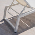 Myers Chaise Lounge Mp2 White Metal Mesh