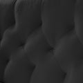Black 2 Seater Sofa Black Wood Tufted Back Velvet 2 Seat