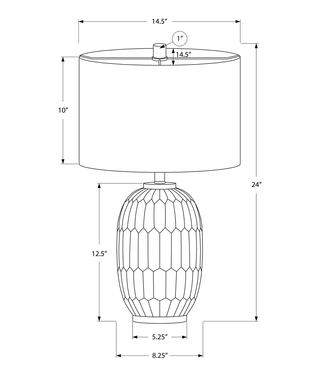 Lighting, 24"H, Table Lamp, Cream Resin, Ivory Cream Shade, Transitional Cream Polyresin