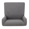 Dining Chair Set Of 2 Dark Grey Plywood