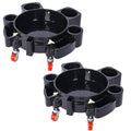 Bucket Dolly 5 Gallon Rolling Bucket Dolly With 5 Rolling Swivel Casters,Removable Bucket Dolly For Car Wash Professional Detailing For Car Washing Detailing Smoother Maneuvering 2Pcs Set Black Plastic