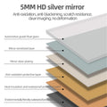 Aluminum Floor Mirror Full Length Mirrors Leaning Rounded Corner Rimless Standing Large Mirror Bedroom,Shop,Office,Hotel 5Mm Silver Mirror Black Glass