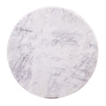 Luxurious Round Mable Topped Pedestal Coffee Table, Living Room Sofa Side Table, White Black Black White Primary Living Space Industrial Freestanding Mango Coffee & End Tables Round Marble,Solid Wood Pedestal