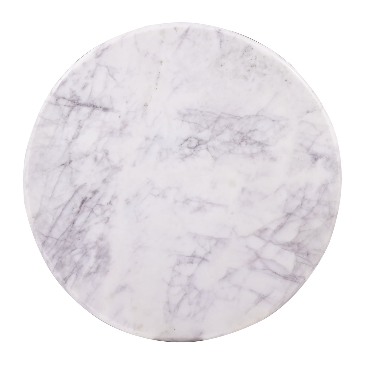 Luxurious Round Mable Topped Pedestal Coffee Table, Living Room Sofa Side Table, White Black Black White Primary Living Space Industrial Freestanding Mango Coffee & End Tables Round Marble,Solid Wood Pedestal