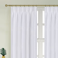 Newport Cotton Lining Window Curtains For Bedroom, Linen Curtains For Living Room, 108 Inches Long Curtains For Living Room, White White Linen
