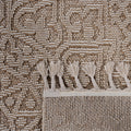 Naar Guros Collection 6X9 Beige Medallion Indoor Outdoor Area Rug Beige Polypropylene