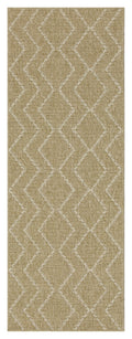 Earth Gc Ntl1011 Jute White 5 Ft. 3 In. X 7 Ft. 3 In. Indoor Outdoor Area Rug Natural White Polyester Polypropylene