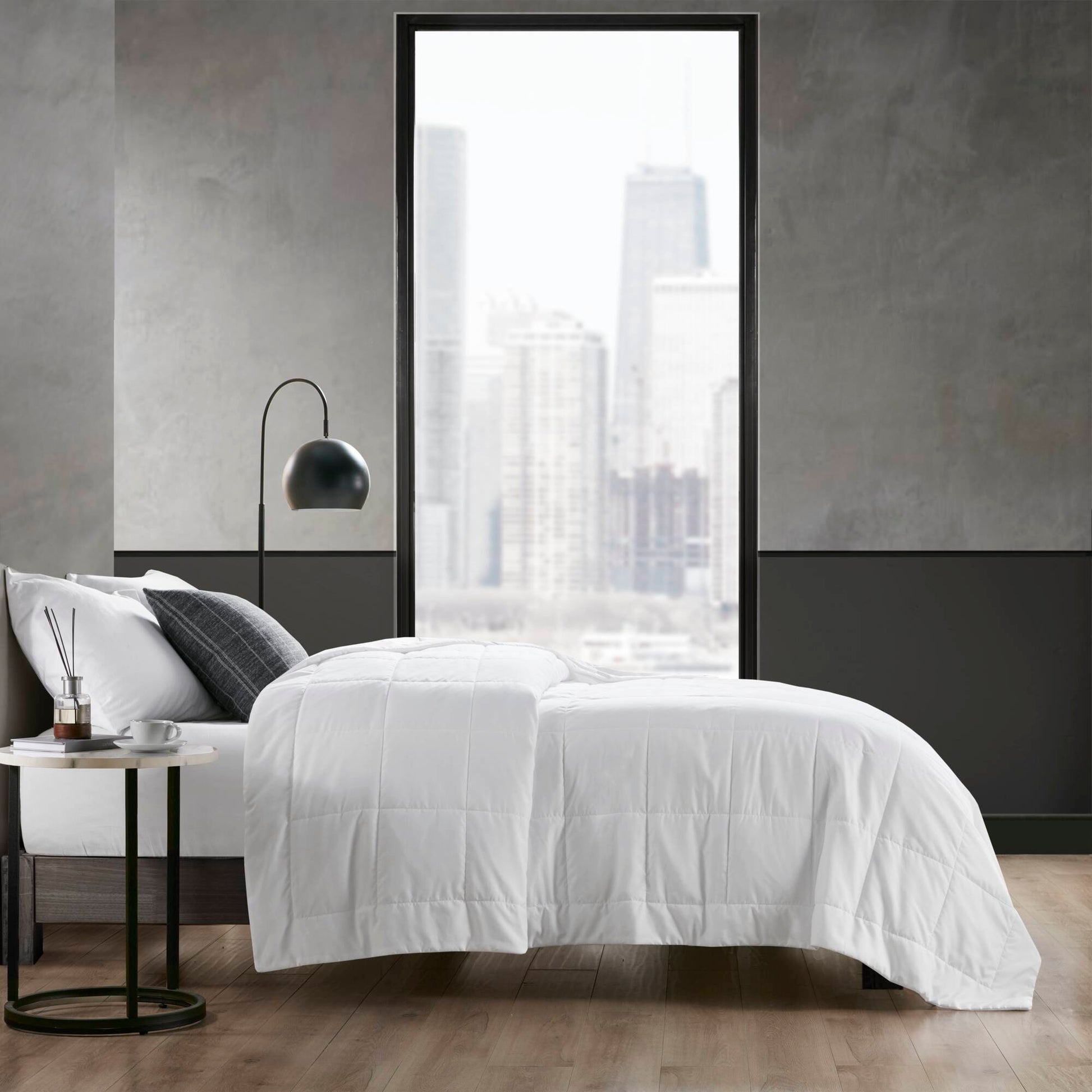 Down Alternative Blanket White Full Queen White Polyester