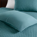 2 Piece Quilt Set Teal Twin Twin Xl Twin Teal Microfiber