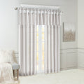 Lightweight Faux Silk Valance With Beads Silver 50X26
