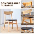 Table And Chair Set. White Sintered Stone Tabletop, Rubberwood Legs, Foldable Computer Desk, Foldable Desk. Solid Wood Dining Chair With Small Curved Backrest And Pu Cushions. Zd 1545 Dx 2361 Wood Seats 4 Wood
