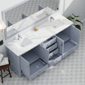 Dark Grey Double Bath Vanity 84 In. W X 22 In. D Dark Grey Plywood Wood