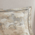 7 Piece Textured Cotton Blend Comforter Set Gray King King Multicolor Polyester
