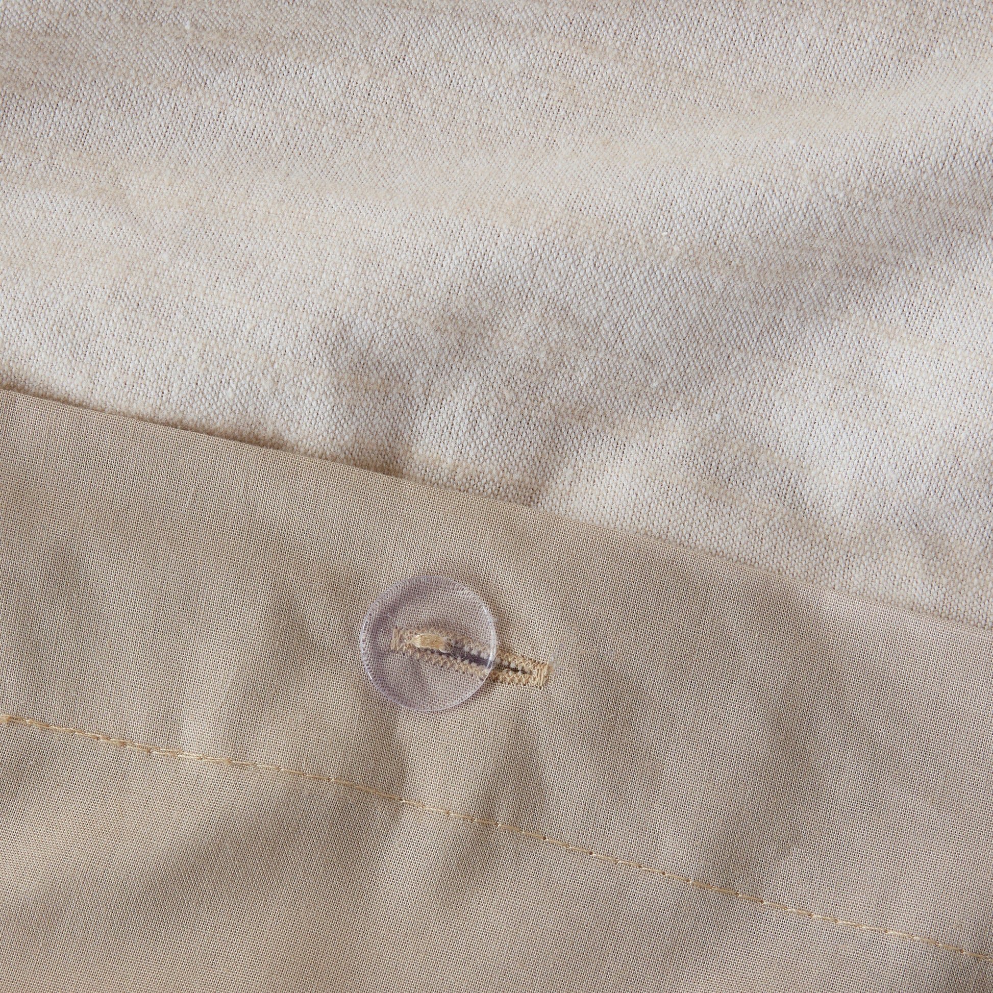 5 Piece Organic Cotton Oversized Comforter Cover Set W Removable Insert Natural King Cal King Natural Cotton