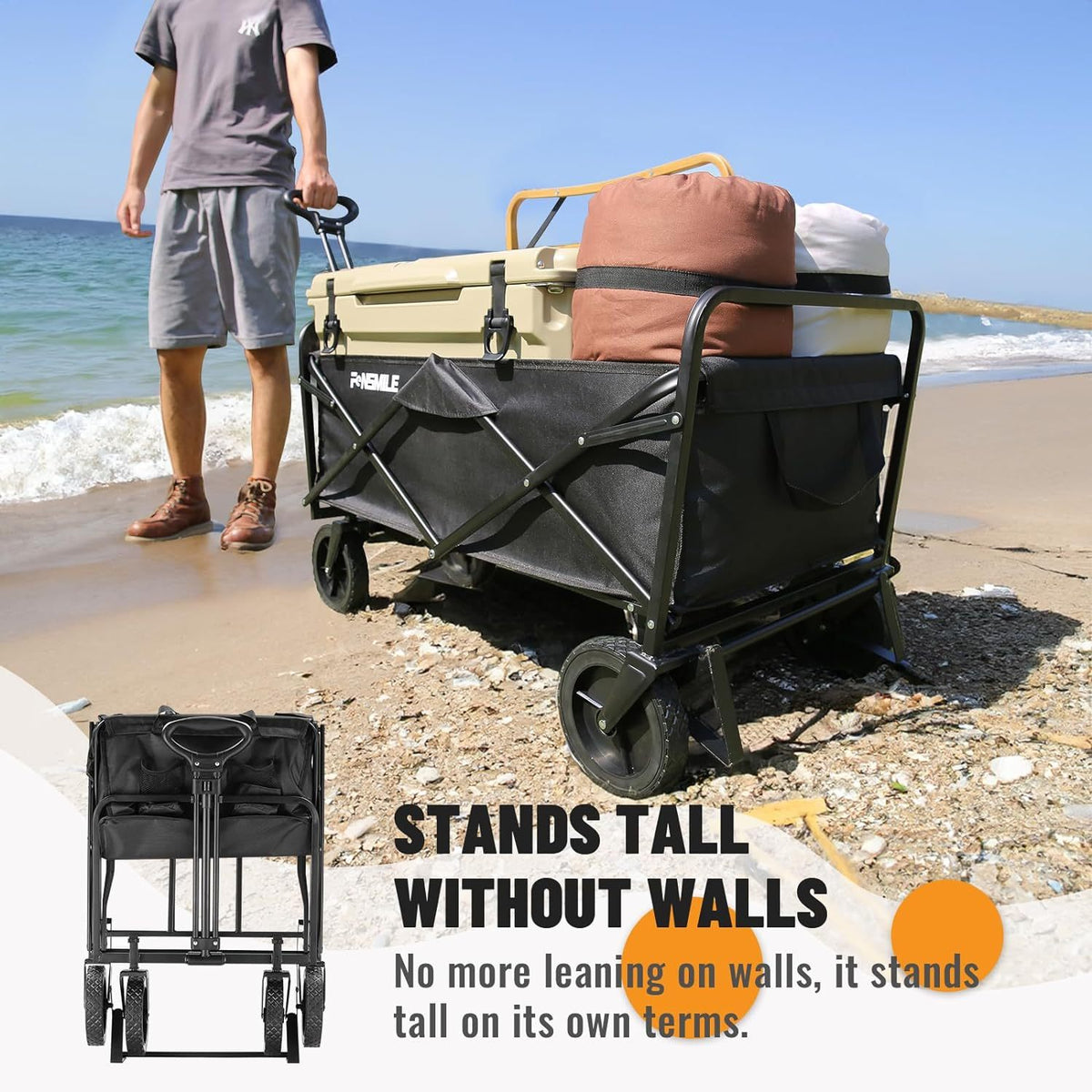 Black 2 Fold Campers Black Metal