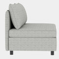 Love Seat Couches, Chaise Longue Mid Century Modern Sofa Couch With Storage For Small Spaces, Living Roombedroom Grey Fabric