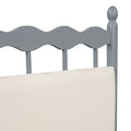 Queen Size Wooden Storage Platform Bed, With 2 Big Drawers, T Size Trundle, Gray Queen Gray Plywood