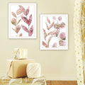 2 Piece Vignette Meadow Flora Botanicals I & Ii Framed Wall Art For Living Room, Abstract Wall Art Print For Home Decor, Bedroom Wall Art By Bluebird Multicolor Wood Paper
