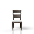 Chocolate Upholstered Seat Side Chair Chocolate Solid Wood Mdf