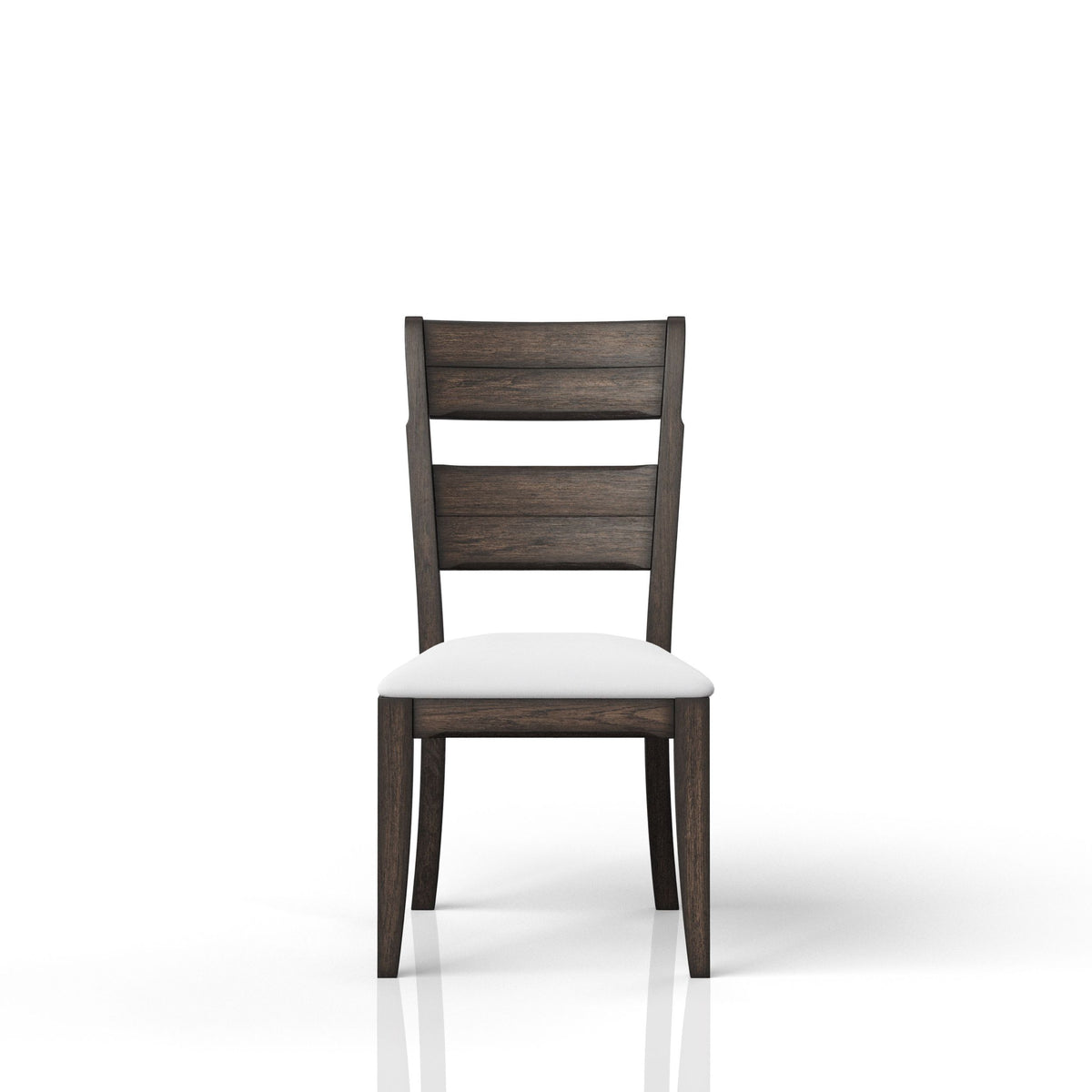 Chocolate Upholstered Seat Side Chair Chocolate Solid Wood Mdf