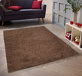 Shaggy Area Rugs, Carpets For Livingroom, 7X10 Area Rugs ,Shaggy Brown Rectangle 8&10 Brown Contemporary Abstract Polypropylene