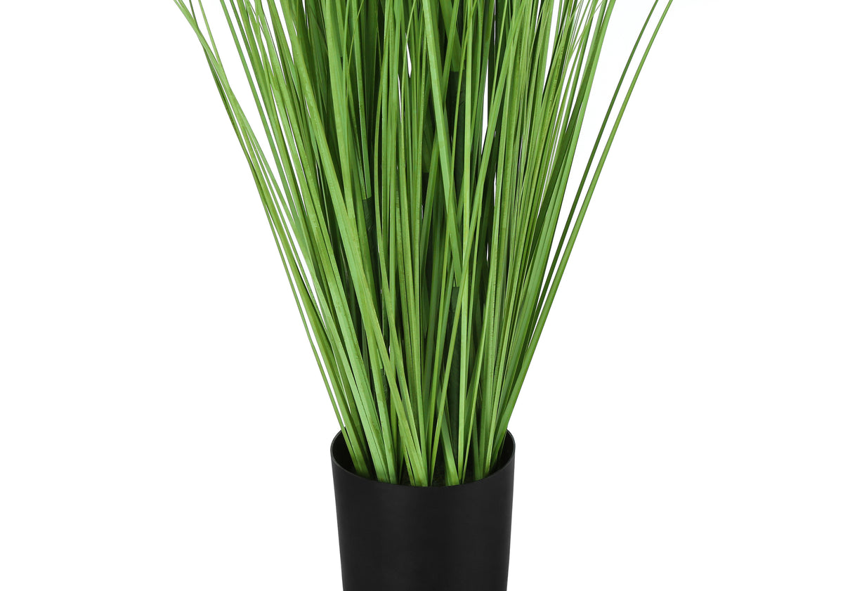 Artificial Plant, 47" Tall, Grass Tree, Indoor, Faux, Fake, Floor, Greenery, Potted, Real Touch, Decorative, Green Grass, Black Pot Green Foam Plastic