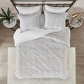 Ultra Plush Down Alternative Comforter Set King Ivory Faux Fur