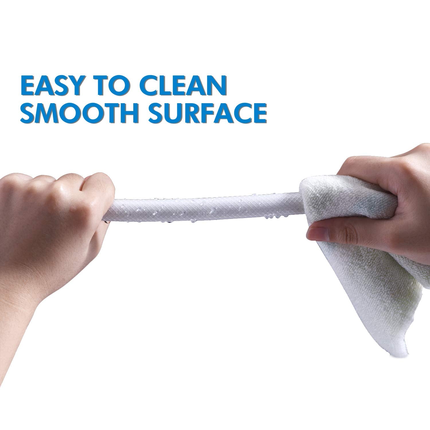 Pvc Shower Hose 59 Inches Extra Long Smooth Handheld Shower Hose Flexible Anti Kink Handheld Shower Head Hose With Brass Spin Inner Core White White Plastic