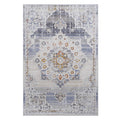 Naar Payas Collection 2X3 Cream Gold Medallion Non Shedding Living Room Bedroom Dining Home Office Stylish And Stain Resistant Area Rug Cream Polyester