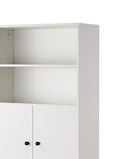 Over The Toilet Storage Cabinet, Farmhouse Storage Cabinet Over Toilet With 2 Barn Door & Toilet Paper Holder Stand,Home Space Saving Toilet Rack,For Bathroom,Restroom, Laundry White White Mdf