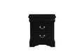 Louis Black Finish Philippe Iii Nightstand Black Synthetic Wood