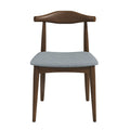 Destiny Dining Chairs Set Of 2 Gray Fabric