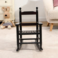 Children'S Rocking Oak Chair Indoor Or Outdoor Suitable For Kids Durable Esp Espresso Wood