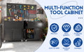 2 Door 1 Drawer Tool Cabinets For Garage, Lockable Garage Storage Cabinet, Locking Metal Storage Cabinet With Wheels, Rolling Tool Chest, Assembly Required H35.4*W30.3*D18 Black American