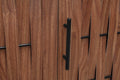 3 Door Cabinet, Accent Storage Cabinet, Suitable For Living Room, Bedroom, Dining Room, Study Walnut Mdf