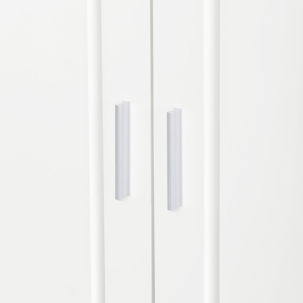 4 Door Sideboard Storage Cabinet With Door Shelf For Living Room And Dining Room, Two Large Cabinets With Adjustable Shelf, White White Rubberwood Solid Wood Mdf