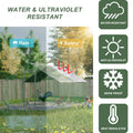 Large Metal Chicken Coop, Walk In Chicken Run,Galvanized Wire Poultry Chicken Hen Pen Cage, Rabbits Duck Cages With Waterproof And Anti Ultraviolet Cover For Outside 10' L X 13 W X 6.56' H Silver Metal