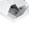 Table And Chair Set.Contemporary, Minimalist Rectangular Dining Table Featuring A Clear Tempered Glass Top And Sleek Silver Legs. Paried With Chairs Made Of Pu Material Cushion And Silver Metal Legs. Light Gray Seats 6 Glass Metal