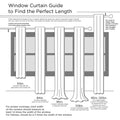 Twist Tab Lined Window Curtain Panel Black 50X108