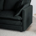 Free Combination Modular Sofa Free,4 Seater Sofa Comfy Chenille Fabric,Sectional Sofa Couch,Black Chenille Black Chenille 4 Seat