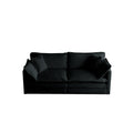 2 Seater Loveseat And Chair Set, 2 Piece Sofa & Chair Set, Loveseat And Accent Chair2 Piece Upholstered Chenille Sofa Living Room Couch Furniture 1 2 Seat ,Black Chenille Black Chenille 3 Seat