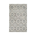 Ari 5 X 7 Modern Area Rug, Diamond Pattern, Soft Fabric, Cream, Gray Grey Cream Fabric