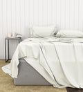 Bamboo Cotton Sheets Soft And Smooth With Viscose From Bamboo Ivory Cal King Split Ivory Cotton